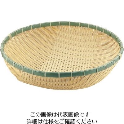 トーダイ PP 竹 丸型 深ざる 60型 62-6402-85 1個（直送品）