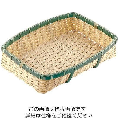 トーダイ PP 竹 角型 深ざる 45型 62-6403-10 1個（直送品）