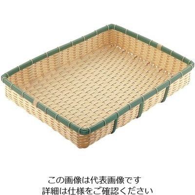 トーダイ PP 竹 角型 深ざる 60型 62-6403-11 1個（直送品）