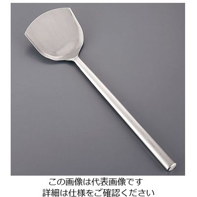 三宝産業 ステンレス パイプ柄ワンピース中華ヘラ 小 62-6445-25 1個（直送品）