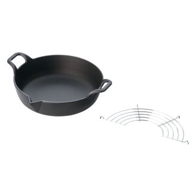 岩鋳 鉄 天ぷら鍋平底 25cm 25-101 1個 62-6446-67（直送品）