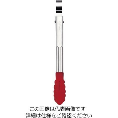 Browne クイジプロ18ー0シリコン万能トングミニ レッド 74-708505 1個 62-6457-97（直送品）