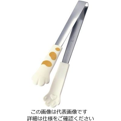 田辺金具 18ー0ちびにゃんこトング たま 白 2549 62-6461-45 1個（直送品）