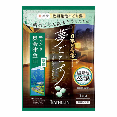バスクリン 日本の名湯 夢ごこち 奥会津金山 4548514158481 1個(40G)（直送品）