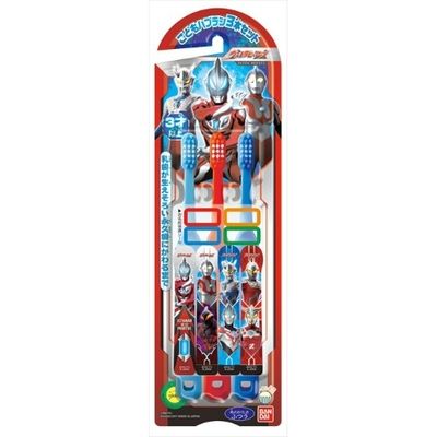 バンダイ こどもハブラシ3本セット ウルトラヒーロー 4549660081340 1個(3本)（直送品）