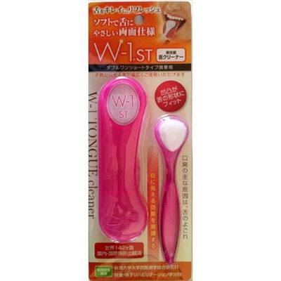 SHIKIEN 舌ブラシWー1STピンク 4580213581405 1個(1本)（直送品）