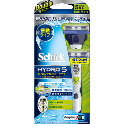 シック・ジャパン シック　ハイドロ５パワーセレクトダブルホルダー（ホルダー+替刃２個） 662366 1個（直送品）