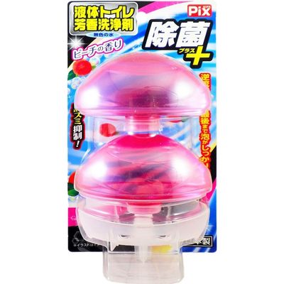 ライオンケミカル ピクス除菌プラス液体トイレ芳香洗浄剤ピーチ 4900480226821 1パック(2個入)（直送品）