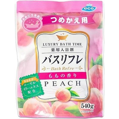 ライオンケミカル バスリフレ薬用入浴剤つめかえ用桃の香り 4900480227767 1個(540G)（直送品）