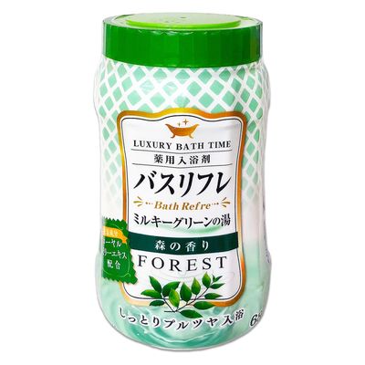 ライオンケミカル バスリフレ薬用入浴剤グリーンのにごり湯森林の香り６８０Ｇ 4900480227873 1個(680G)（直送品）