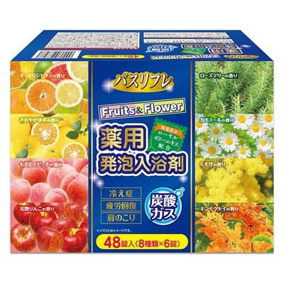 ライオンケミカル バスリフレ薬用発泡入浴剤フルーツ＆フラワー 4900480287983 1個(48錠)（直送品）