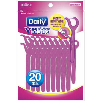 エビス Y型デンタルフロス 20本入 4901221025901 1個（直送品）