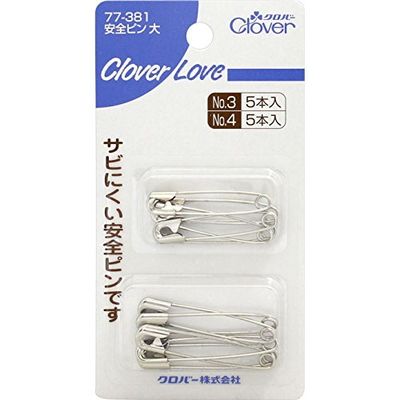 クロバー クロバーラブ 安全ピン 大 10本 77-381 4901316773816 1個（直送品）