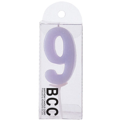 カメヤマ ＊ナンバーキヤンドルパステル9ラベンダー 4901435955896 1個(10G)（直送品）