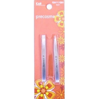 貝印 HC0936 毛抜きマユ毛抜きセット 4901601231434 1パック(2個入)（直送品）