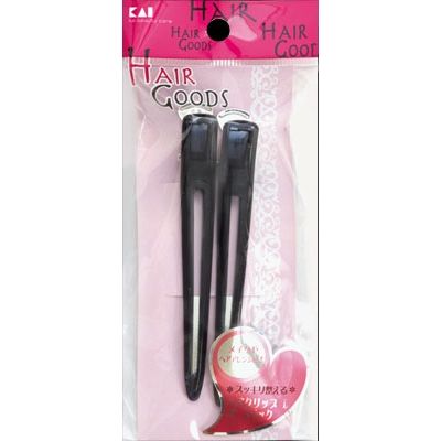貝印 HA3035 H／G ヘアークリップ L ブラック 4901601281323 1パック(2個入)（直送品）