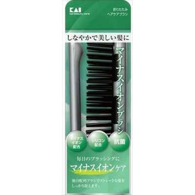 貝印 KQ3071 イオンエステ 折りたたみヘアケアブラシ 4901601283105 1個（直送品）