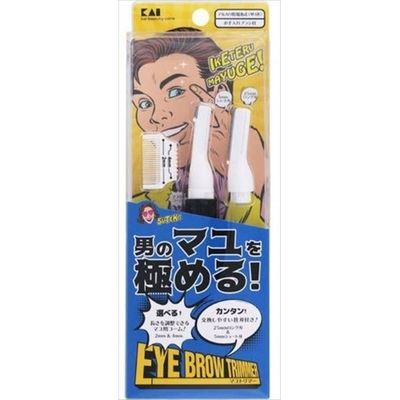 貝印 KQ1807クシ付きマユトリマー CA男性用 4901601304381 1個(1本)（直送品）