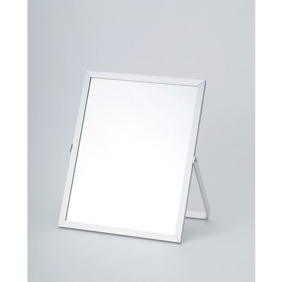 貝印 スタンドミラー 角型Mアルミシルバー 4901601971477 1個（直送品）