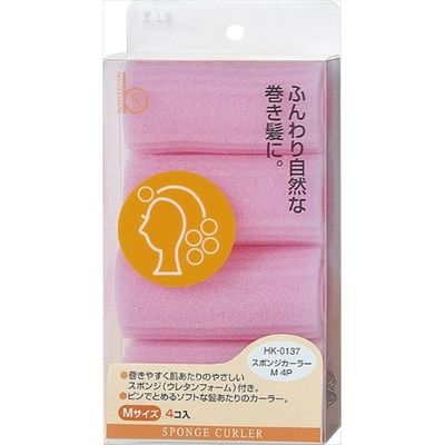 貝印 HK0136BセレスポンジカーラーM4P 4901601973471 1パック(4個入)（直送品）