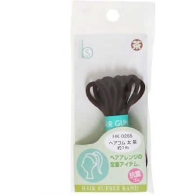 貝印 ヘアゴム太茶 抗菌 HK0265 4901601974171 1個(1M)（直送品）