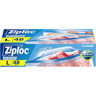 旭化成ホームプロダクツ ジップロック フリーザーバッグL 4901670116656 1個(48枚)（直送品）