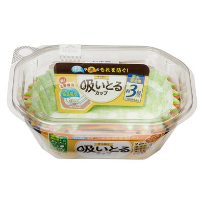 東洋アルミエコープロダクツ 汁も油も吸いとるカップオーバルビッグ４色２２枚入 4901987218395 1個(22枚)（直送品）