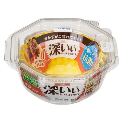 東洋アルミエコープロダクツ 抗菌深いぃおべんとうカップ深型Ｌ４色３８枚入 4901987218685 1個(38枚)（直送品）