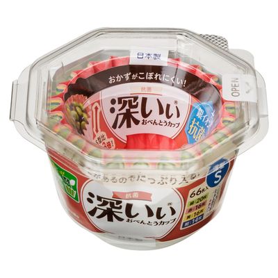 東洋アルミエコープロダクツ 抗菌深いぃおべんとうカップ深型Ｓ４色６６枚入 4901987218661 1個(66枚)（直送品）