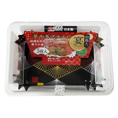 東洋アルミエコープロダクツ 宴ケース　四角大 4901987218814 1個(5枚)（直送品）