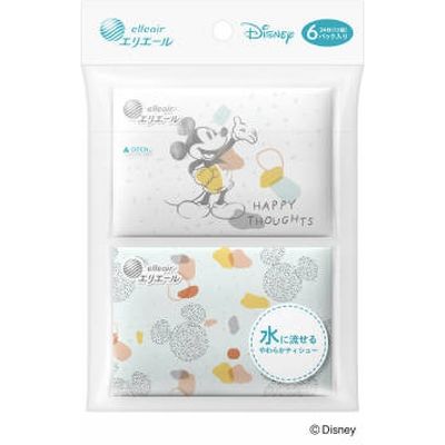大王製紙 エリエール ディズニーデザイン流せるポケット12組（カジュアル） 4902011824780 1パック(6個入)（直送品）