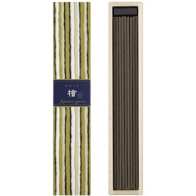 日本香堂 かゆらぎ 檜 スティック 40本入 香立付 4902125384590 1個（直送品）
