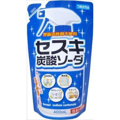 ロケット石鹸 セスキ炭酸ソーダ スプレー 詰替え 400ml 4903367092724 1個(400ML)（直送品）