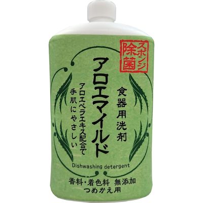 ロケット石鹸 アロエマイルド食器用洗剤 詰替え 4903367093639 1個(800ML)（直送品）