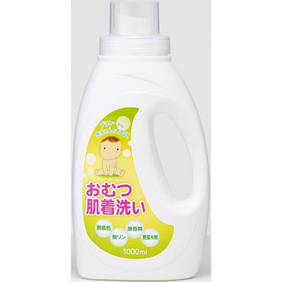 ロケット石鹸 おむつ肌着洗い液体洗剤　１ｋｇ 4903367303189 1個(1KG)（直送品）