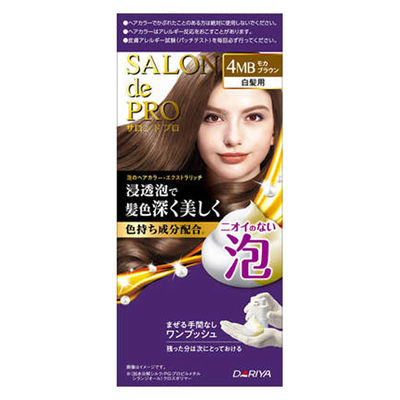 ダリヤ サロンドプロ 泡のヘアカラー・エクストラリッチ（白髪用）4MB＜モカブラウン＞ 4904651124312 1個（直送品）
