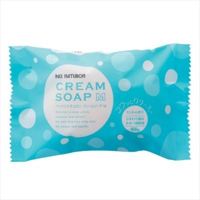 太陽油脂 パックスナチュロンクリームソープM 100G 4904735055105 1個(100G)（直送品）