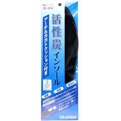 コロンブス 活性炭インソールアーチ＆カカトクッション付き男性L 4971671945562 1個（直送品）
