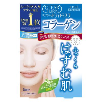 コーセーコスメポート クリアターンホワイトマスクコラーゲン5回 4971710308631 1個(5回)（直送品）