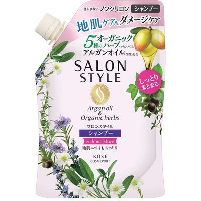 コーセーコスメポート サロンスタイル シャンプー （リッチモイスチュア） つめかえ 4971710385731 1個(360ML)（直送品）