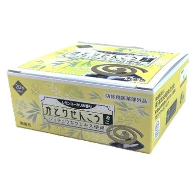 宇部マテリアルズ かとりせんこうミニ 20巻 レモンユーカリの香り 4975158180040 1個(20巻)（直送品）