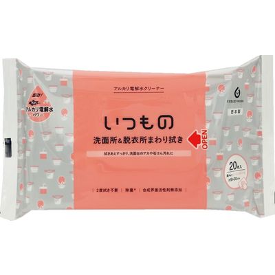 服部製紙 洗面台＆鏡用クリーナー 20枚 4976861004180 1個(20枚)（直送品）