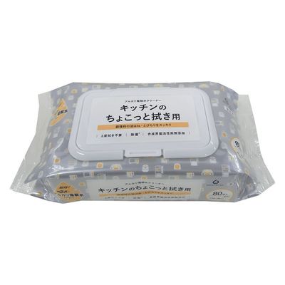 服部製紙 ＮＴＡー２キッチンのちょこっと拭き用８０枚 4976861007129 1個(80枚)（直送品）