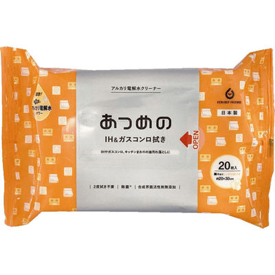 服部製紙 ＡＬＰー２９　あつめのＩＨ＆ガスコンロ拭き 4976861008119 1個(20枚)（直送品）