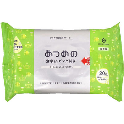服部製紙 ＡＬＰー３０　あつめの食卓＆リビング拭き 4976861008126 1個(20枚)（直送品）
