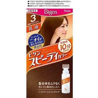 ホーユー ビゲン スピーディカラー 乳液 3 明るいライトブラウン 473326 1個(100ML)（直送品）