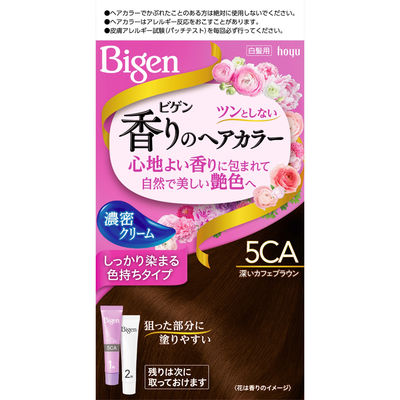 ホーユー ビゲン 香りのヘアカラー クリーム 5CA 深いカフェブラウン 4987205051470 1個(80G)（直送品）