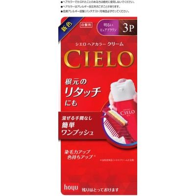 ホーユー シエロ ヘアカラー EX クリーム 3P 明るいピュアブラウン 4987205284571 1個（直送品）