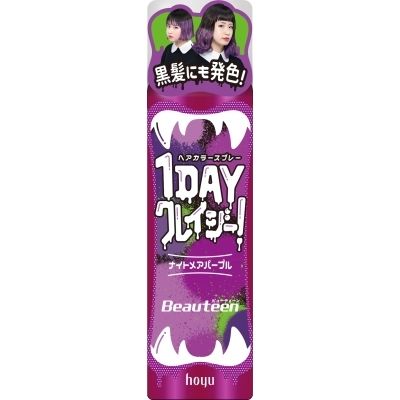 ホーユー ビューティーン 1DAYクレイジー！ナイトメアパープル 4987205312755 1個(35G)（直送品）