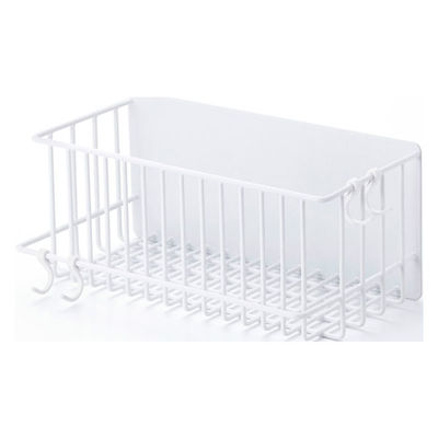 バスケット型ラック バスルーム お風呂 マグネット 収納 大容量 フック付 ホワイト KAWBSLDP02WH エレコム 1個（直送品）